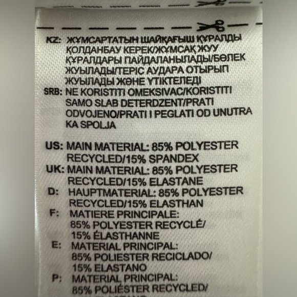 Reebok Leggings Speedwick Lux Bold Baroque Print Large Cassette Tape Music - Picture 10 of 15